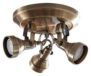 Lindby - Perseas 3 Round Stropné Lampa Antique Brass Lindby - Lampemesteren