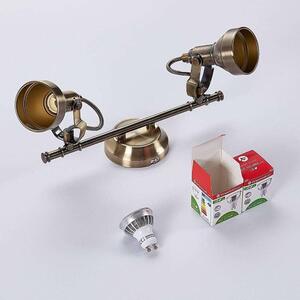 Lindby - Perseas 2 Stropné Lampa Antique Brass Lindby - Lampemesteren