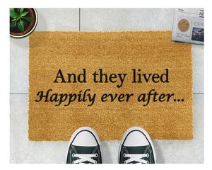 Rohožka z prírodného kokosového vlákna Artsy Doormats Happily Ever After, 40 x 60 cm