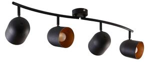 Lindby - Morik 4 LED Stropné Lampa Black/Gold Lindby - Lampemesteren