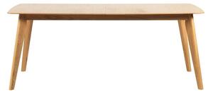 Rozkladací jedálenský stôl s nohami z dubového dreva Rowico Frey, 190 x 90 cm