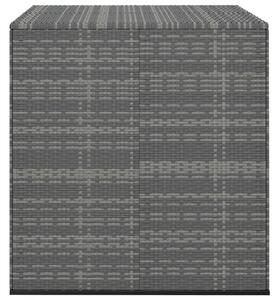 Záhradný úložný box z polyratanu 100x97,5x104 cm sivý