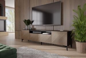 Elegantný televízny stolík Sento 200 - dub zlatý / čierna