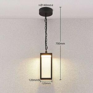 Lucande - Cube LED Vonkajšie Závěsná Lampa H26 Graphite - Lampemesteren