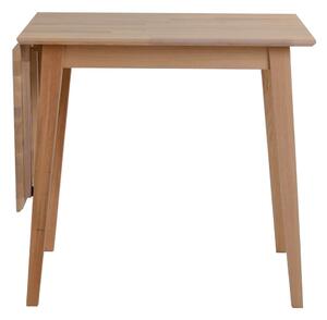 Prírodný sklápací dubový jedálenský stôl Rowico Mimi, 80 x 80 cm