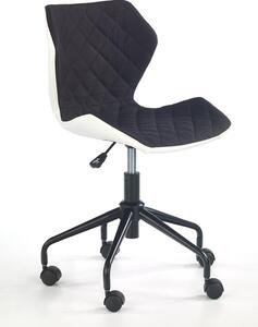 MAXMAX Detská otočná stolička MATRIX čierna