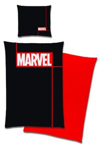 POSTEĽNÁ BIELIZEŇ PRE MLÁDEŽ, renforcé, červená, čierna, biela, 155/220 cm Marvel - Online Only bytové doplnky, Online Only