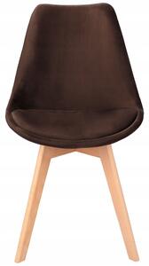 Dekorstudio Jedálenská čalúnená stolička BARI - hnedá