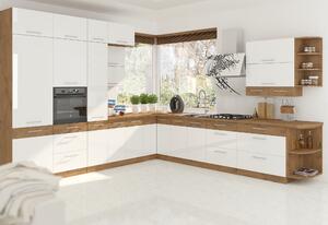 Kuchyňa Virion 260 cm (dub lancelot + biela). Vlastná spoľahlivá doprava až k Vám domov. 1018305