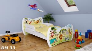 Detská posteľ bez šuplíku 180x90cm SAFARI PÁRTY + matrace ZADARMO!