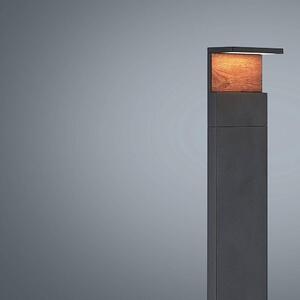 Lucande - Lignus LED Záhradná Lampa H100 Dark Grey Lucande - Lampemesteren
