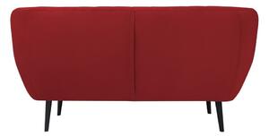 Červená zamatová pohovka Mazzini Sofas Toscane, 158 cm
