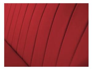 Červená zamatová pohovka Mazzini Sofas Toscane, 158 cm
