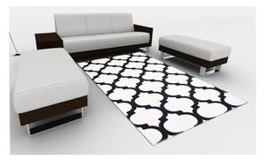 Čierno-biely koberec Vitaus Jessica, 50 x 80 cm
