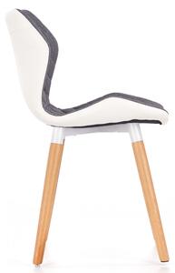Jedálenská stolička SCK-277 sivá/biela/prírodná
