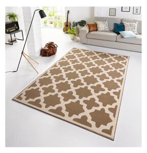Hnedo-béžový koberec Zala Living Noble, 140 × 200 cm