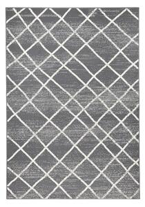 Tmavosivý koberec Zala Living Rhombe, 70 × 140 cm