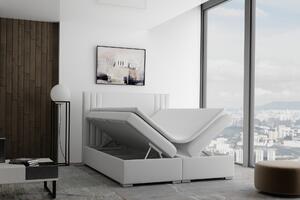 Moderná boxspring posteľ Marvel, 180x200cm, strieborná Magic Velvet