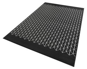 Čierny koberec Zala Living Twist, 70 × 140 cm