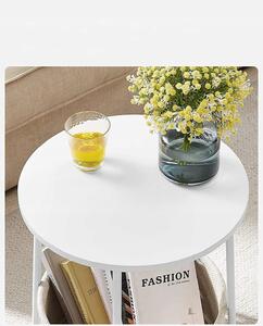 Dekorstudio Príručný stolík biely - LET223W10