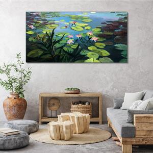 Obraz canvas Jazero kvet listy kvety