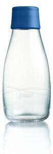 Tmavomodrá sklenená fľaša ReTap s doživotnou zárukou, 300 ml