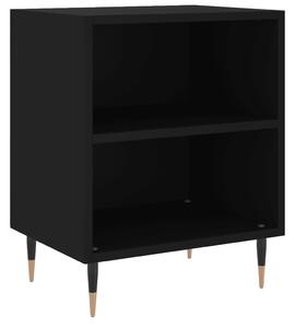 Nočná skrinka čierna 40x30x50 cm kompozitné drevo