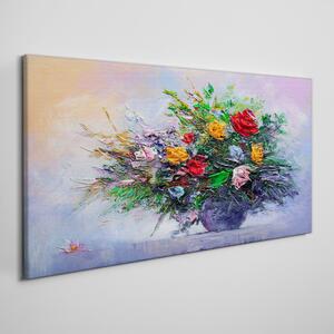 Obraz na plátně Maľovanie kvetín