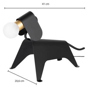 Lucande - Idaline Stolová Lampa Dog Black Lucande - Lampemesteren