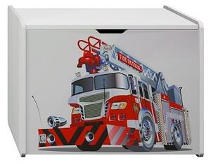 MAXMAX Truhla na hračky požiarnické AUTO