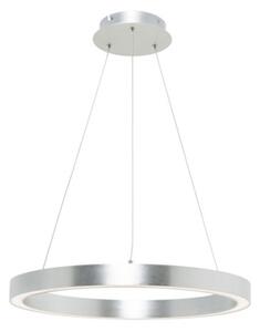 Strieborná Závesná lampa LED CARLO 40 cm