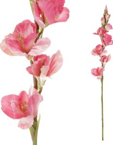 Umelá kvetina Gladiola ružová, 10 x 85 x 10 cm