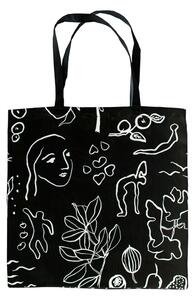 Saana ja Olli Konopná taška Onnenmaa 46×46, čierno-biela