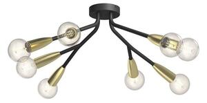 Lucande - Carlea 8 Stropné Lampa Black/Brass Lucande - Lampemesteren