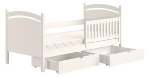 Detská posteľ Amely s tabuľou stierateľnou za sucha - 70x140 cm - biela