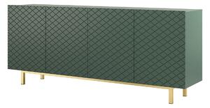 Komoda Scalia II 190 4D - labrador mat / zlaté Rošt