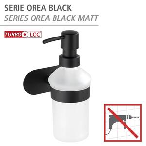 WENKO TurboLoc OREA BLACK čierny dávkovač mydla (z24291100) 17x10x11 cm