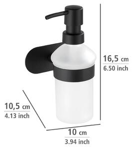 WENKO TurboLoc OREA BLACK čierny dávkovač mydla (z24291100) 17x10x11 cm