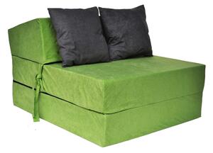 Rozkladacie molitanové kreslo (matrace) - zelené