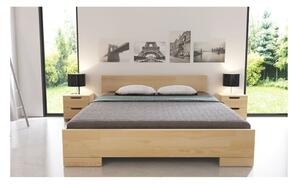 Dvojlôžková posteľ z borovicového dreva s úložným priestorom SKANDICA Spectrum, 200 × 200 cm