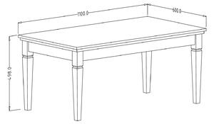 Konferenčný stolík Elvina Typ 99 (tmavozelená + dub lefka). Vlastná spoľahlivá doprava až k Vám domov. 1022387