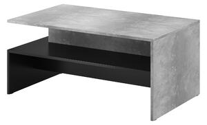 Konferenčný stolík Barly Typ 99 (čierna + svetlý betón). Vlastná spoľahlivá doprava až k Vám domov. 1022403