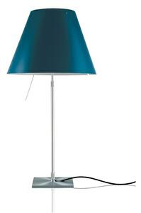 Luceplan - Costanza Stolová Lampa s Dimmer Aluminium s Petroleum Blue - Lampemesteren