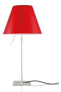 Luceplan - Costanza Stolová Lampa Aluminium s Primary Red - Lampemesteren