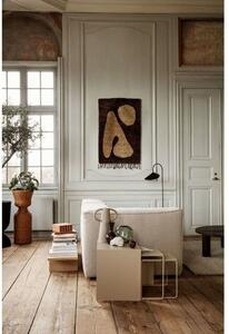 Ferm LIVING - Abstract Rug Small Brown/Off-White - Lampemesteren