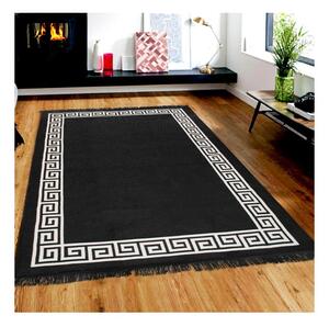 Béžovo-čierny obojstranný koberec Justed, 120 × 180 cm