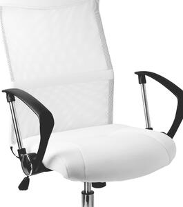 Kancelárska stolička so sieťkou, biela