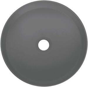 Deante Silia, granitové umývadlo na dosku 36x36x12,5 cm, antracitová metalíza, DEA-CQS_TU4S