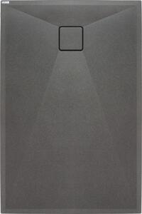 Deante Correo, obdĺžniková granitová sprchová vanička 90x70x3,5 cm, antracitová metalíza, DEA-KQR_T71B