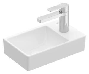 Villeroy & Boch Avento - Umývadielko, 360x220 mm, bez prepadu, 1 otvor na batériu vpravo, alpská biela 43003L01